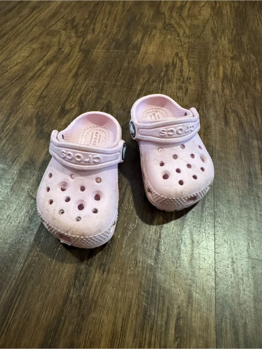 CROCS Kids' Light Pink Clogs with Heel Strap